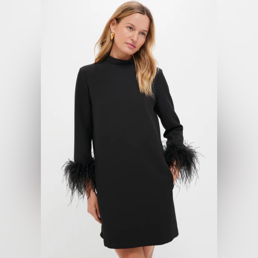 Tuckernuck Black Feather Mod Dress Size M